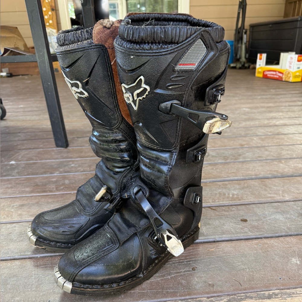 Fox Racing Adult Tracker Boots – Size M12 – Black
